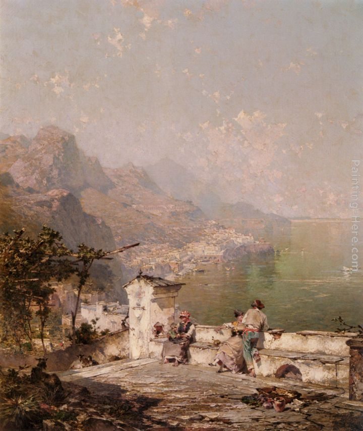 Franz Richard Unterberger Amalfi, The Gulf Of Salerno